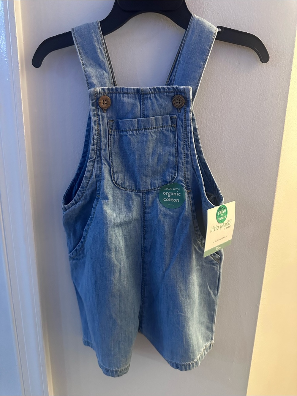Little Planet Blue Denim Overalls - Organic Cotton